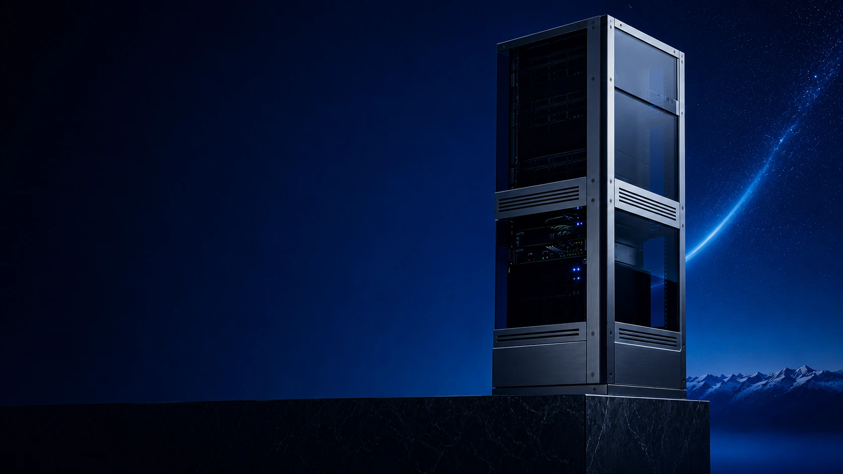 Enterprise infrastructure running connected AI workflow automation