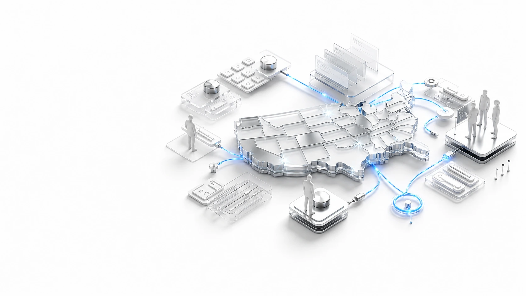 A connected United States talent network representing embedded engineering teams