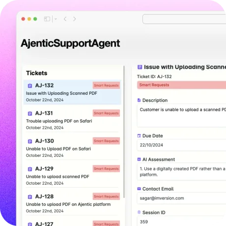 Ajentic chatbot conversation interface
