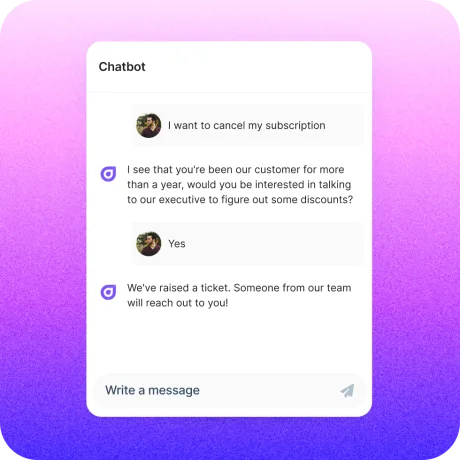 Ajentic AI agent mobile app interface